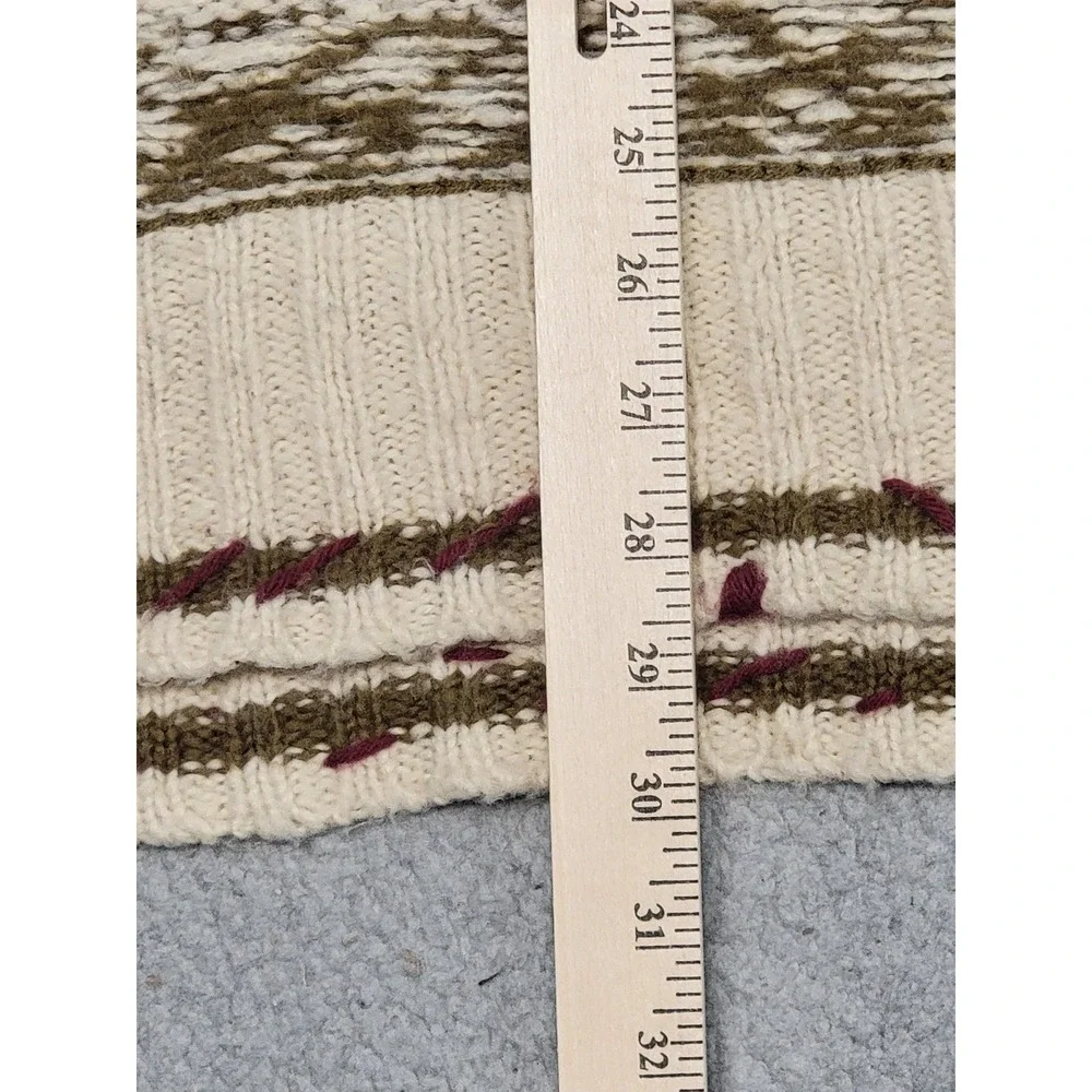 Free People Sweater Womens Medium Snow Drift‎ Fair Isle Cowl Neck Top Sleeveless